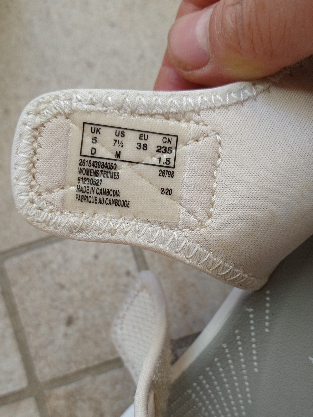 Clarks Women's Cream Slingback Comfort Sandals Size 7.5 - Picture 3 of 6